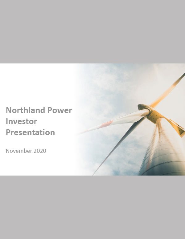 Northland Power Investor Relations Cover